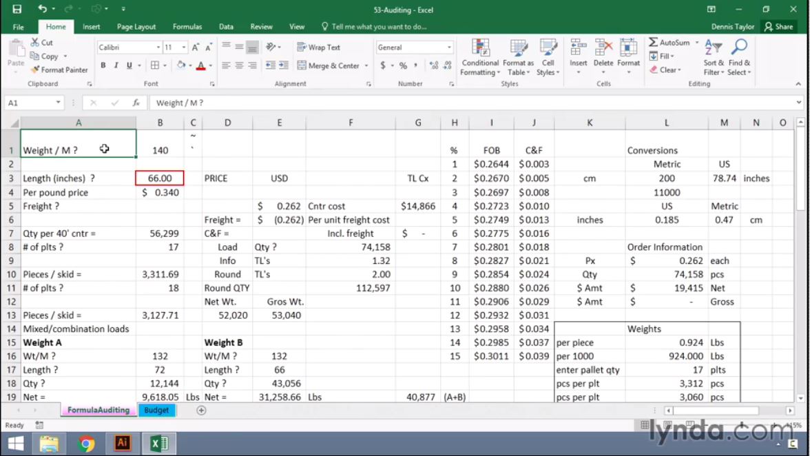 Lynda - Excel Tips (Updated 26 Jan 2016)