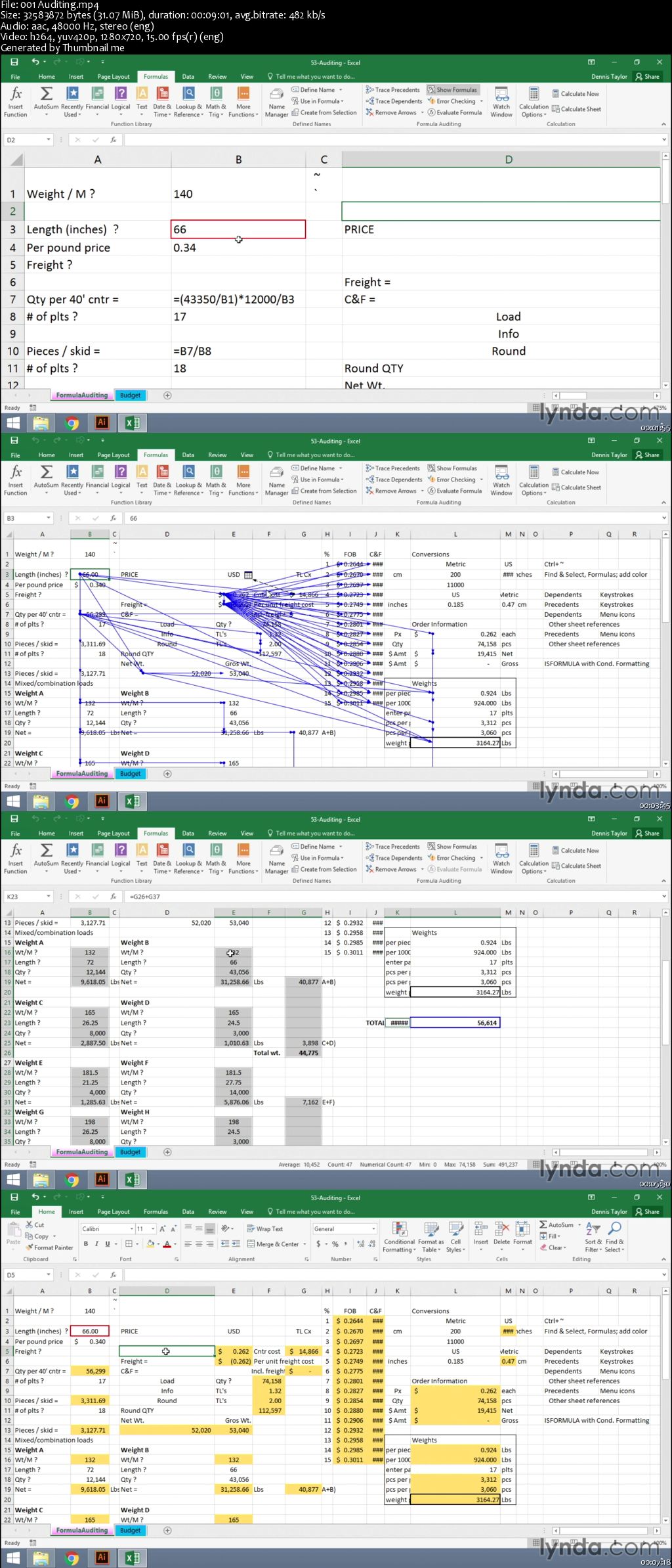 Lynda - Excel Tips (Updated 26 Jan 2016)