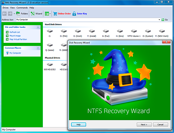 NTFS Recovery Wizard 1.5