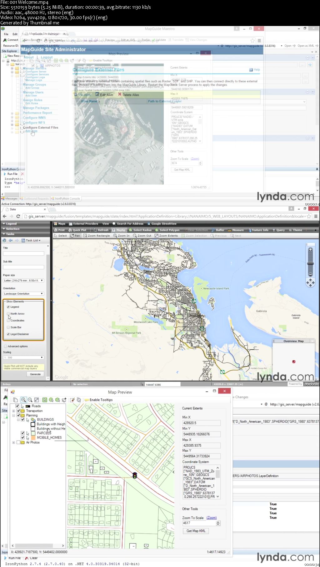 Lynda - Up and Running with MapGuide Open Source (repost)