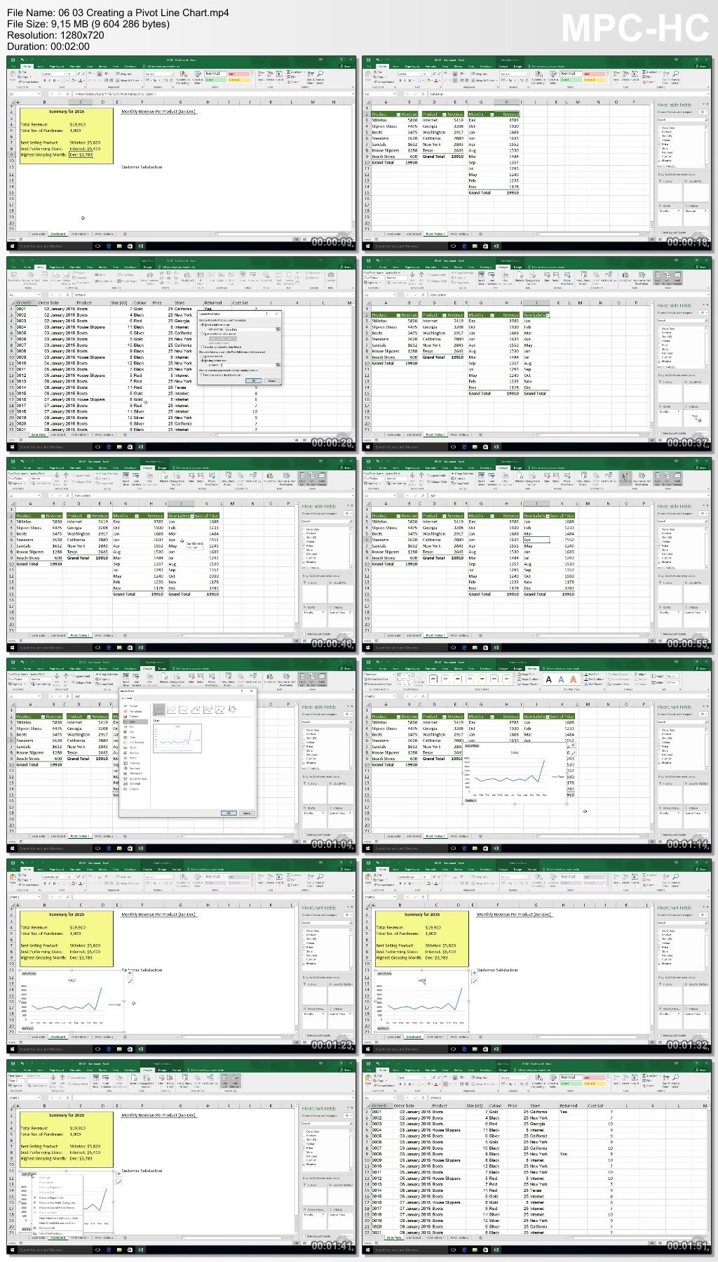 Pivot Tables for Excel 2016