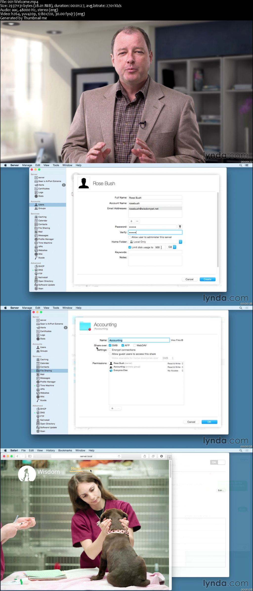 OS X Server Essential Training: Yosemite Edition