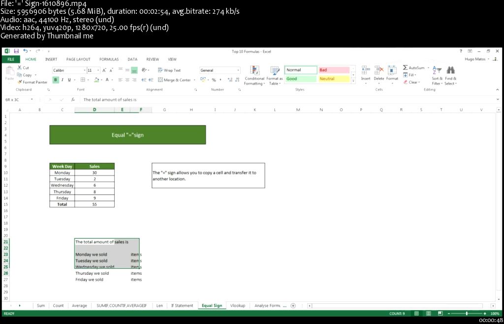 Microsoft Excel 2013 Training for Beginners / Intermediate