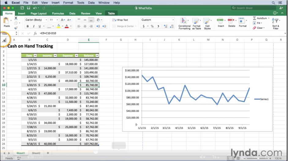 Excel for Mac 2016 Essential Training