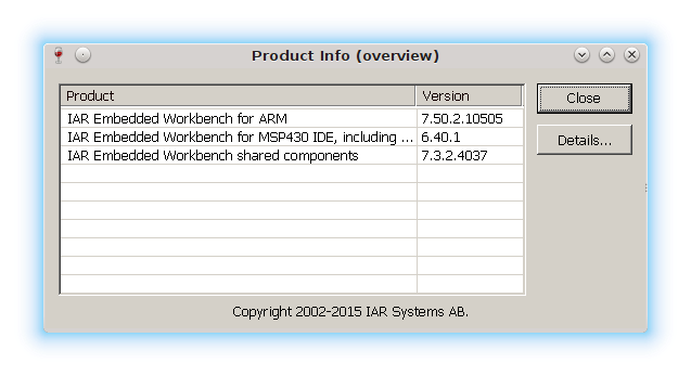 IAR Embedded Workbench for MSP430