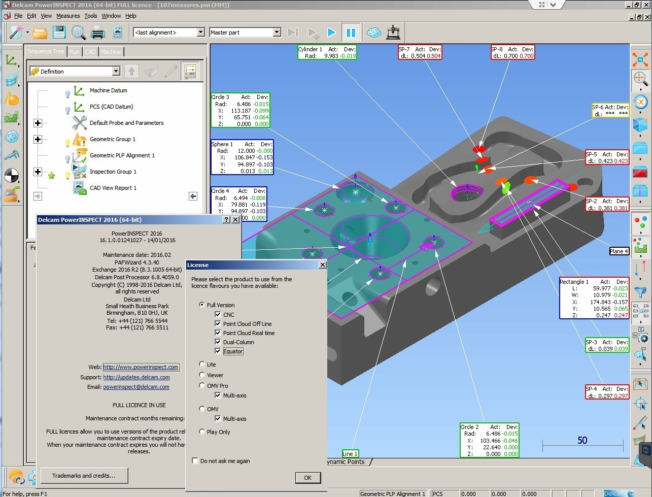 Delcam PowerInspect 2016 SP0