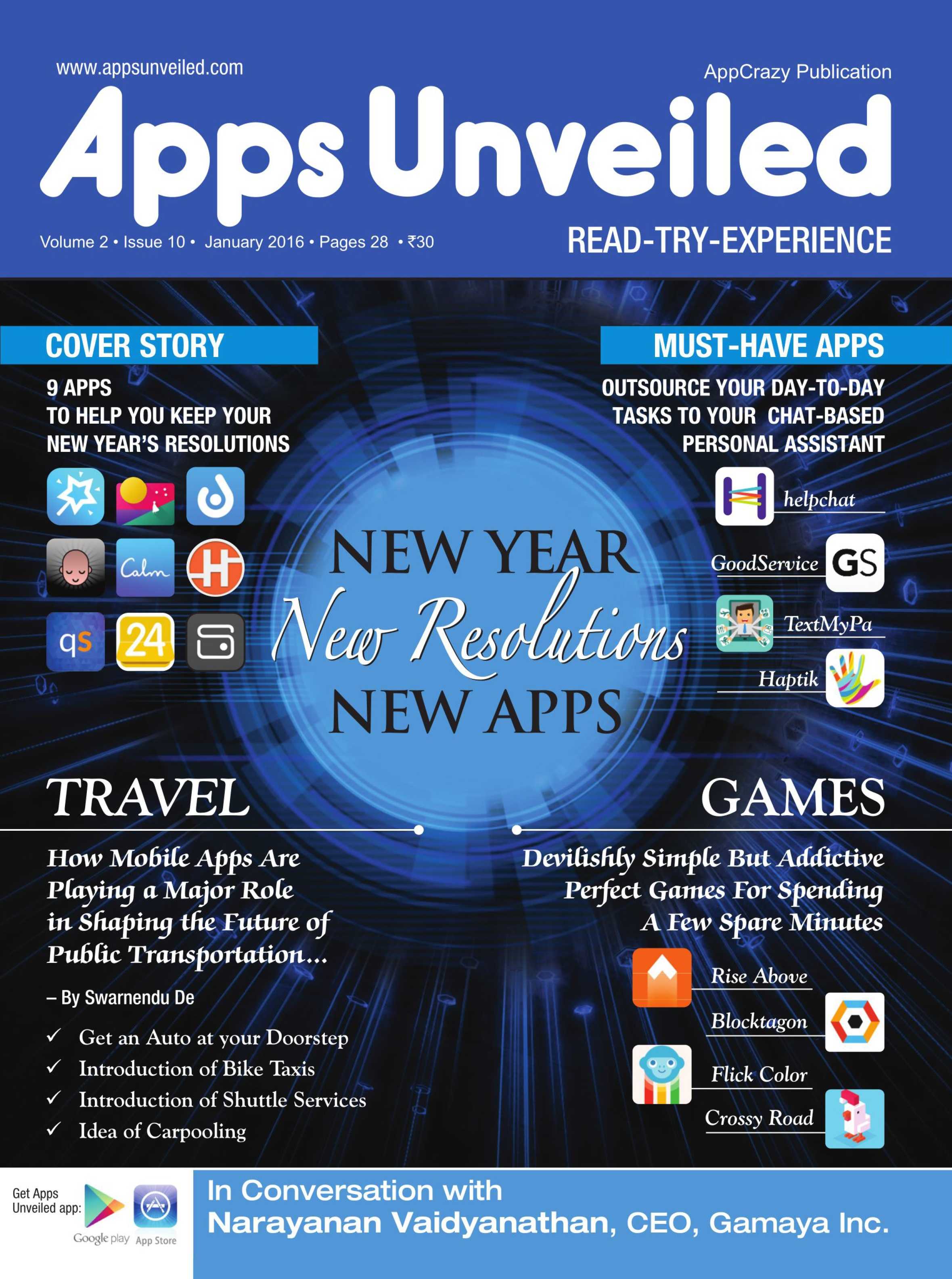 Apps Unveiled – January 2016-P2P