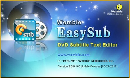 Womble Easysub 2.0.0.110 Multilingual DVD字幕编辑器