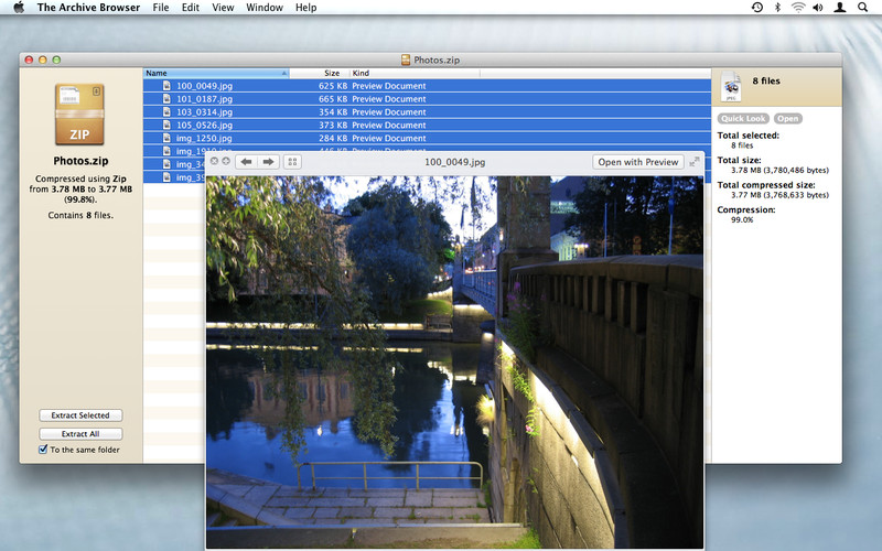 The Archive Browser 1.10.1 Retail MacOSX