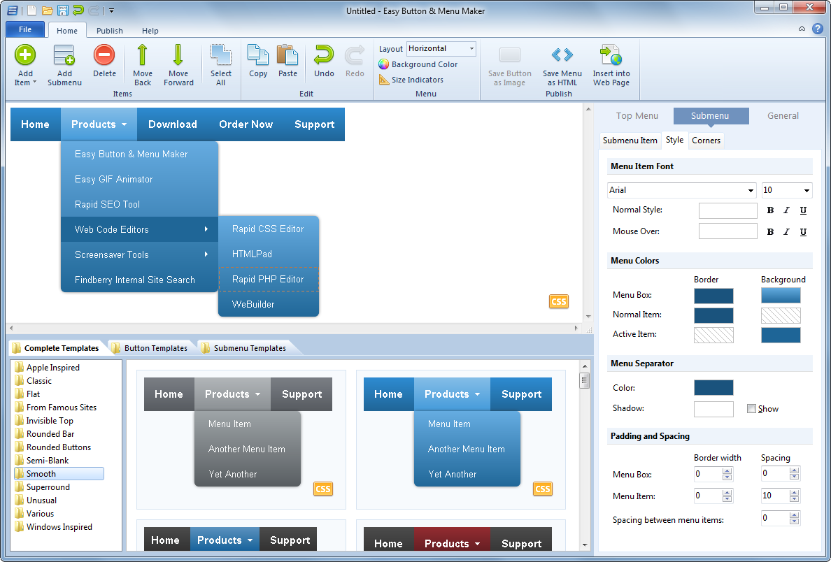 Blumentals Easy Button & Menu Maker Pro 3.4.0.28