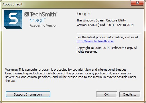 Techsmith Snagit 12.0.0.1001