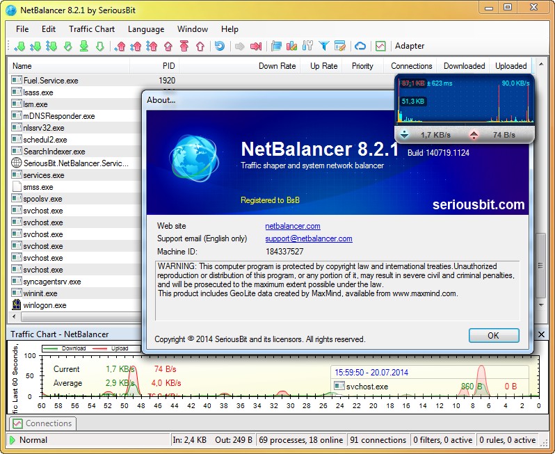 NetBalancer 8.2.1