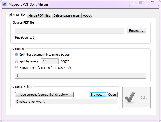 Mgosoft PDF Split Merge 8.4.16