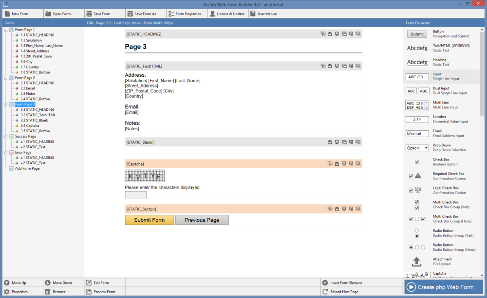 Arclab Web Form Builder 4.11