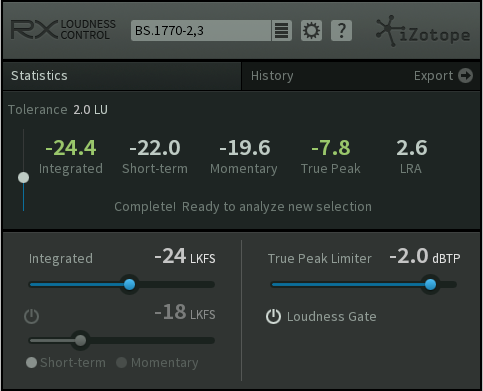 iZotope RX Loudness Control 1.00