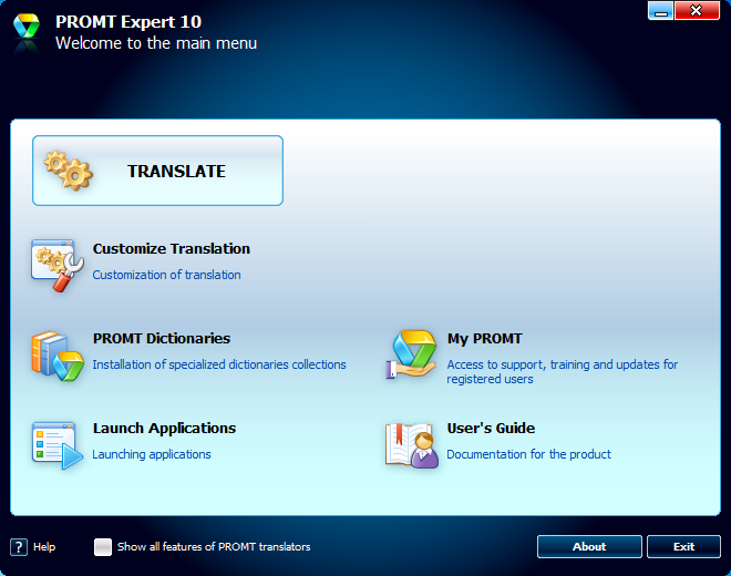 PROMT Expert 10 Build 9.0.526