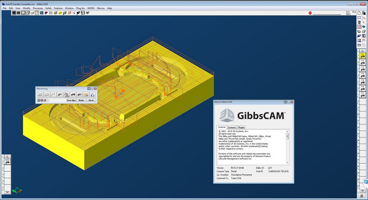 GibbsCAM 2015 version 10.9.21