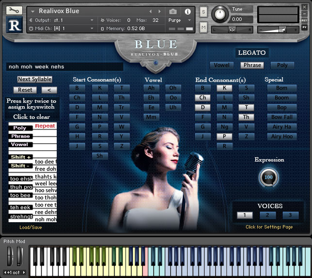 Realitone Realivox Blue KONTAKT Player Version