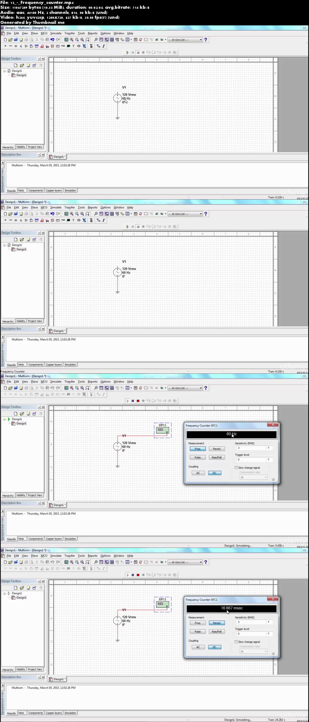 Circuit Design, Analysis and Spice modeling using Multisim