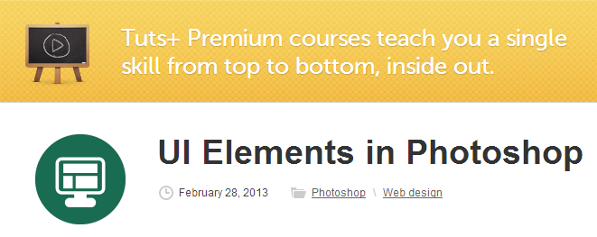 Tutsplus - UI Elements In Photoshop [repost]