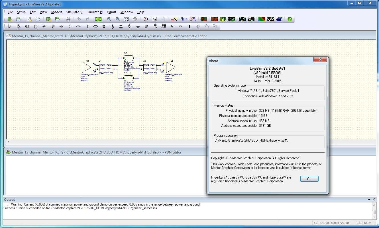 Mentor Graphics HyperLynx 9.2 Update1