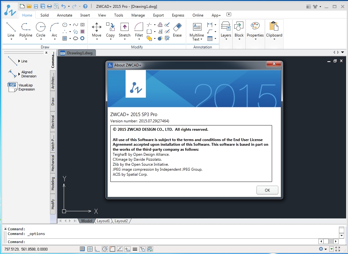 ZWSOFT ZWCAD+ 2015 SP3