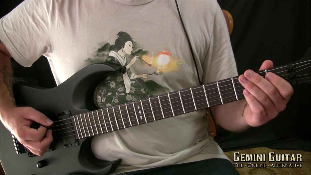 Gemini Video Guitar Lesson – Metal Mechanics Triplet Riffing (2015)