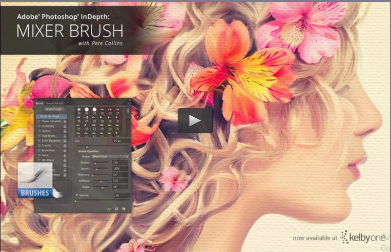 KelbyOne - Adobe Photoshop In-Depth: The Mixer Brush Tool