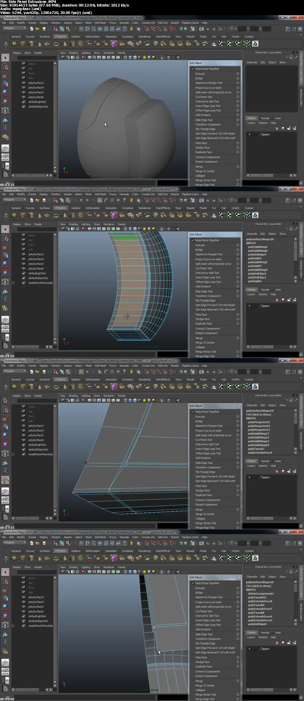 Model and Present a 3d Drone using Maya and Keyshot