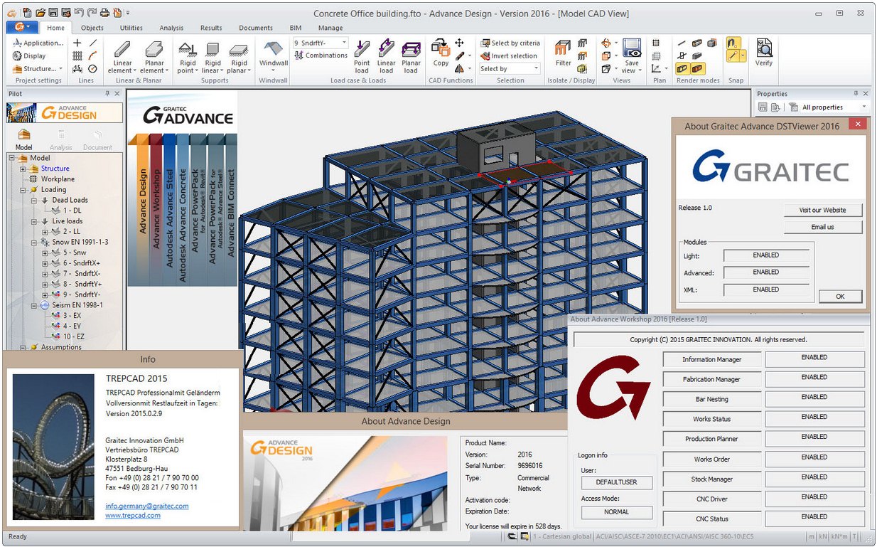 Graitec Advance 2016 with Extensions