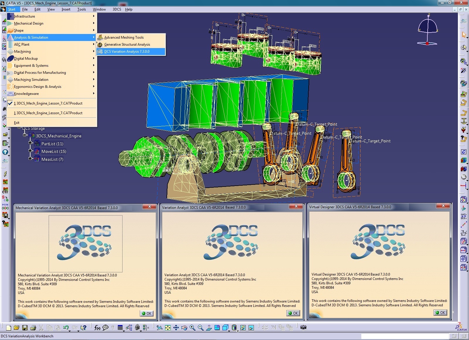 3DCS Variation Analyst 7.3