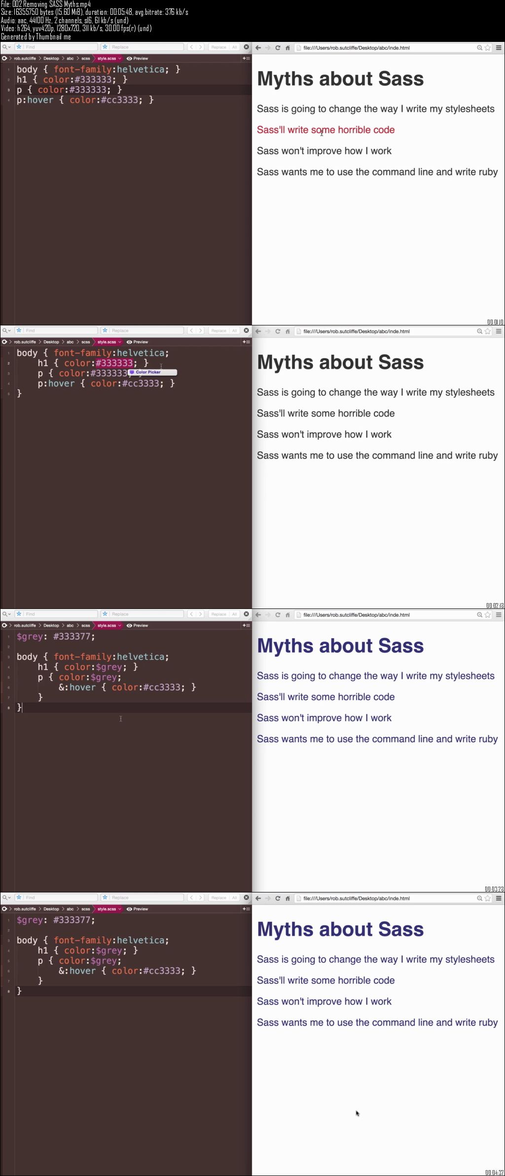 Udemy – Improve Your CSS Workflow with SASS