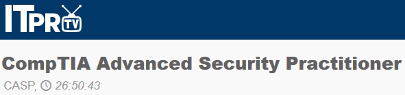 ITpro - CompTIA Advanced Security Practitioner: CASP