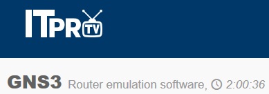 ITpro - GNS3: Router emulation software