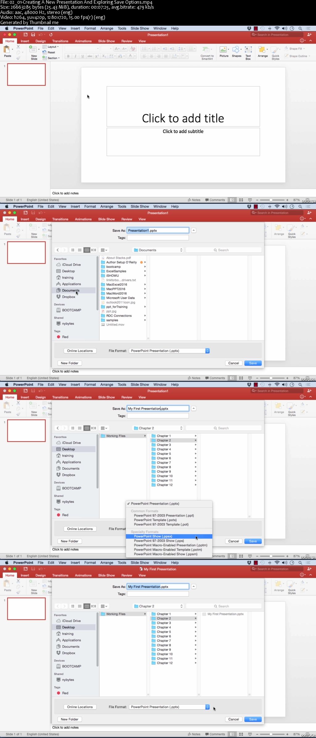 Learning PowerPoint 2016 for Mac