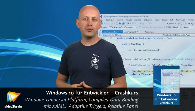 Video2Brain - Windows 10 für Entwickler – Crashkurs