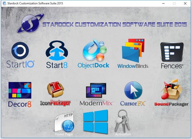 Stardock Customization Software Suite 2015.09