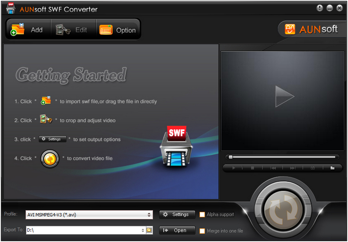 Aunsoft SWF Converter 2.1.2.80