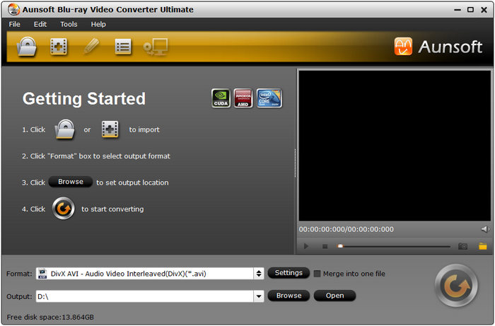 Aunsoft Blu-ray Video Converter Ultimate 2.4.2.5363