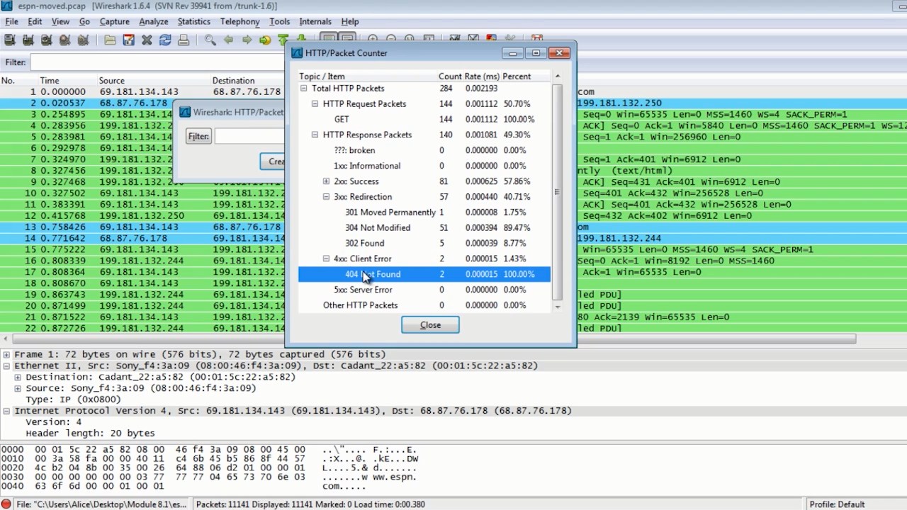 Hacking Academy: Monitoring Transmitted Data