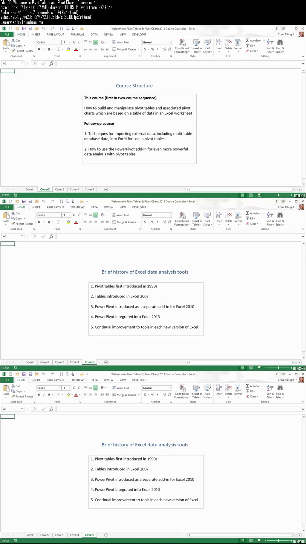 Practical Excel 2013 Pivot Tables and Pivot Charts