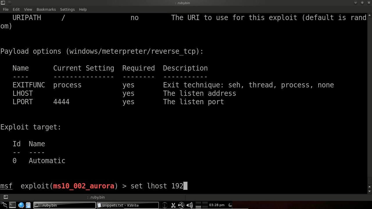 Hacking Academy: METASPLOIT - Penetration Tests from Scratch