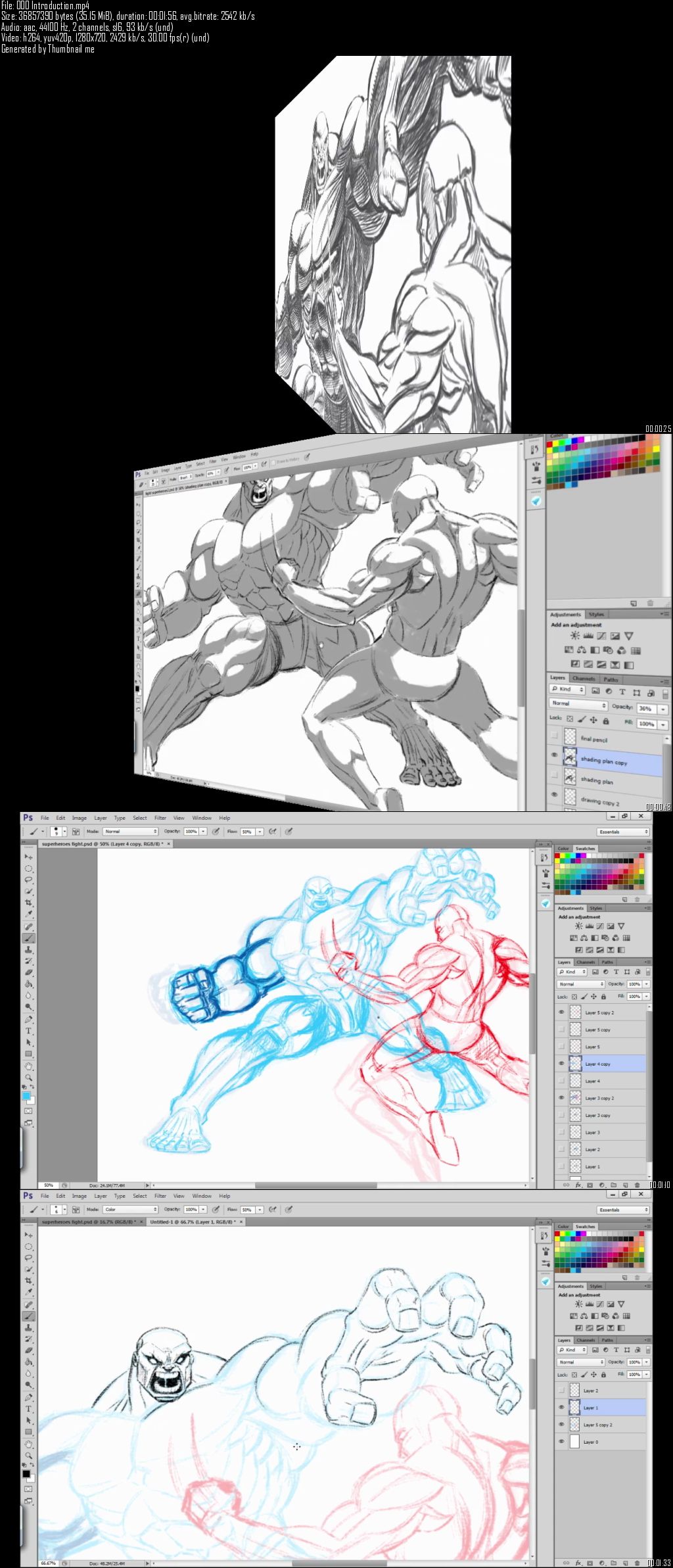 Udemy – Drawing a Superhero fight scene from start to finish