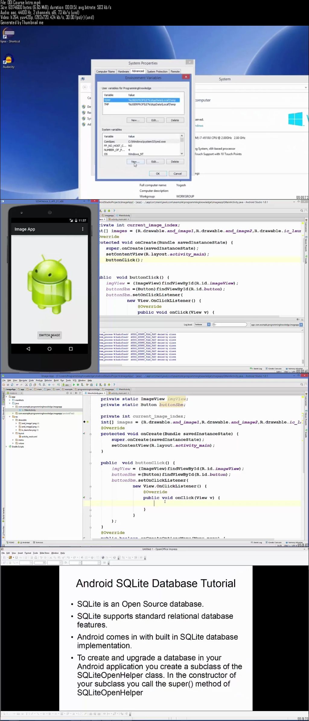 Udemy – Android App Development Tutorial for Absolute Beginners