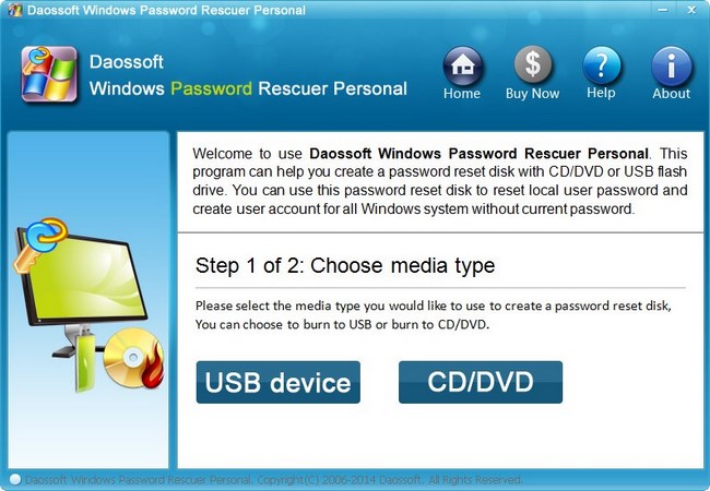 DaosSoft Windows Password Rescuer Personal 6.0.0.1