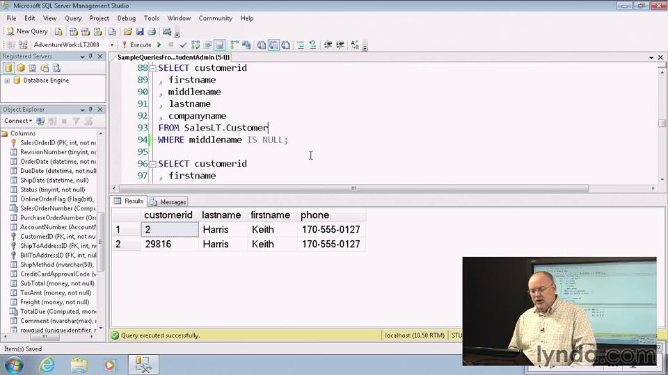 Introduction To Transact-SQL