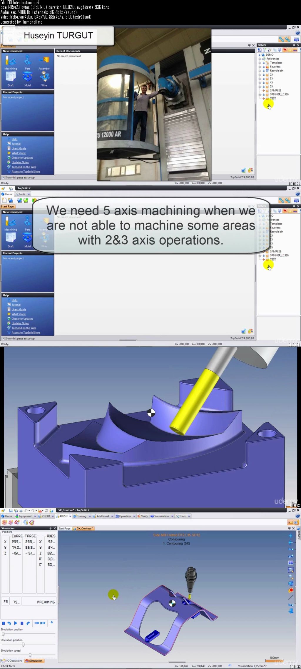 Udemy – Easy Learn CNC 5axis CAM applications for TopSolid 7.9 users