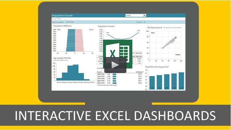  Excel with Interactive Excel Dashboards