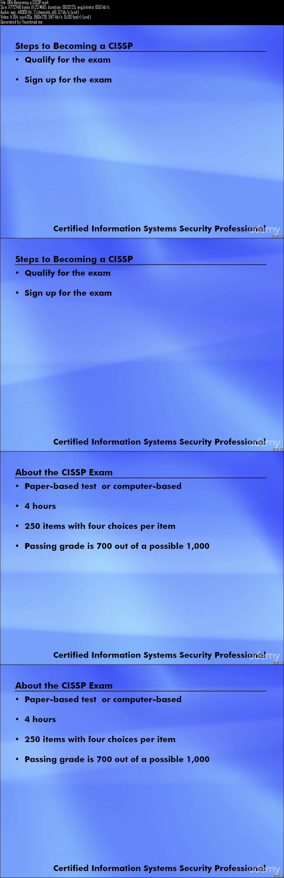 Udemy – CISSP - Certified Information Systems Security Professional