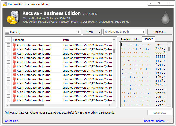 Piriform Recuva Business Edition 1.52.1086 Retail + Portable